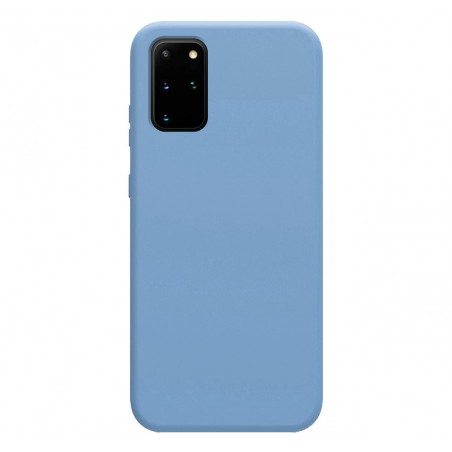 Funda Silicona Líquida Ultra Suave para Samsung Galaxy S20+ Plus color Azul Celeste