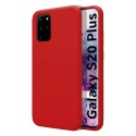Funda Silicona Líquida Ultra Suave para Samsung Galaxy S20+ Plus color Roja