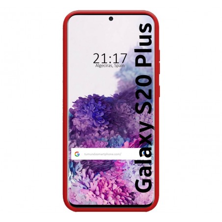 Funda Silicona Líquida Ultra Suave para Samsung Galaxy S20+ Plus color Roja
