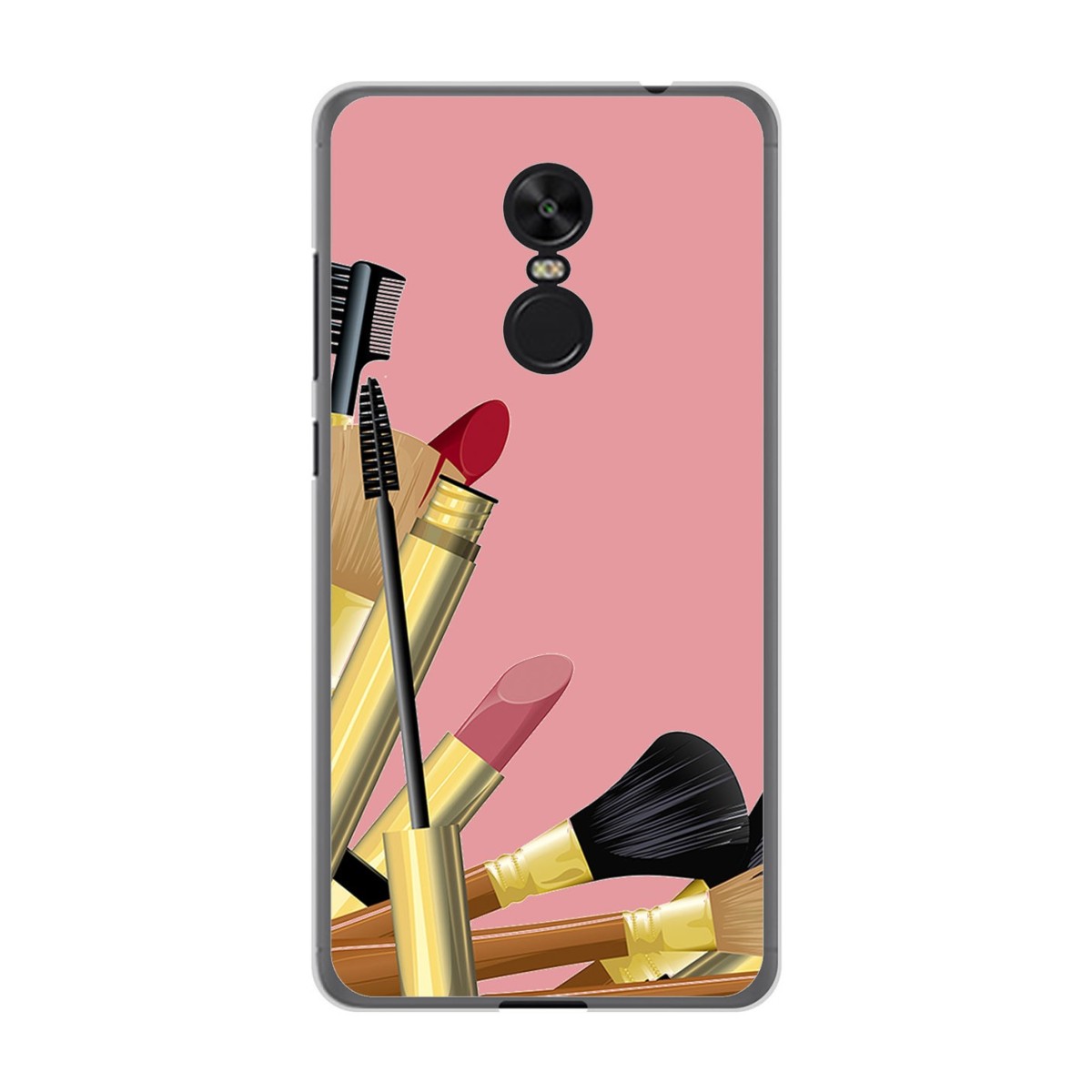 Funda Gel Tpu para Xiaomi Redmi Note 4X / Note 4 Version Global Diseño Brochas Dibujos