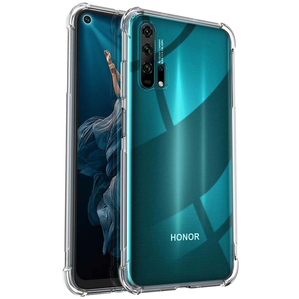 Funda Gel Tpu Anti-Shock Transparente para Huawei Honor 20 Pro