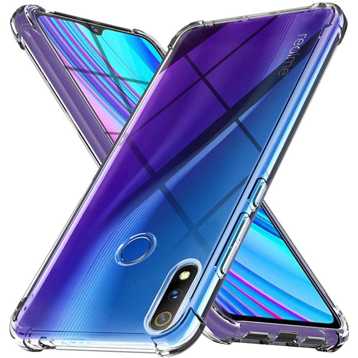 Funda Gel Tpu Anti-Shock Transparente para Realme 3 Pro