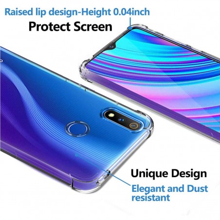 Funda Gel Tpu Anti-Shock Transparente para Realme 3 Pro