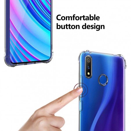 Funda Gel Tpu Anti-Shock Transparente para Realme 3 Pro