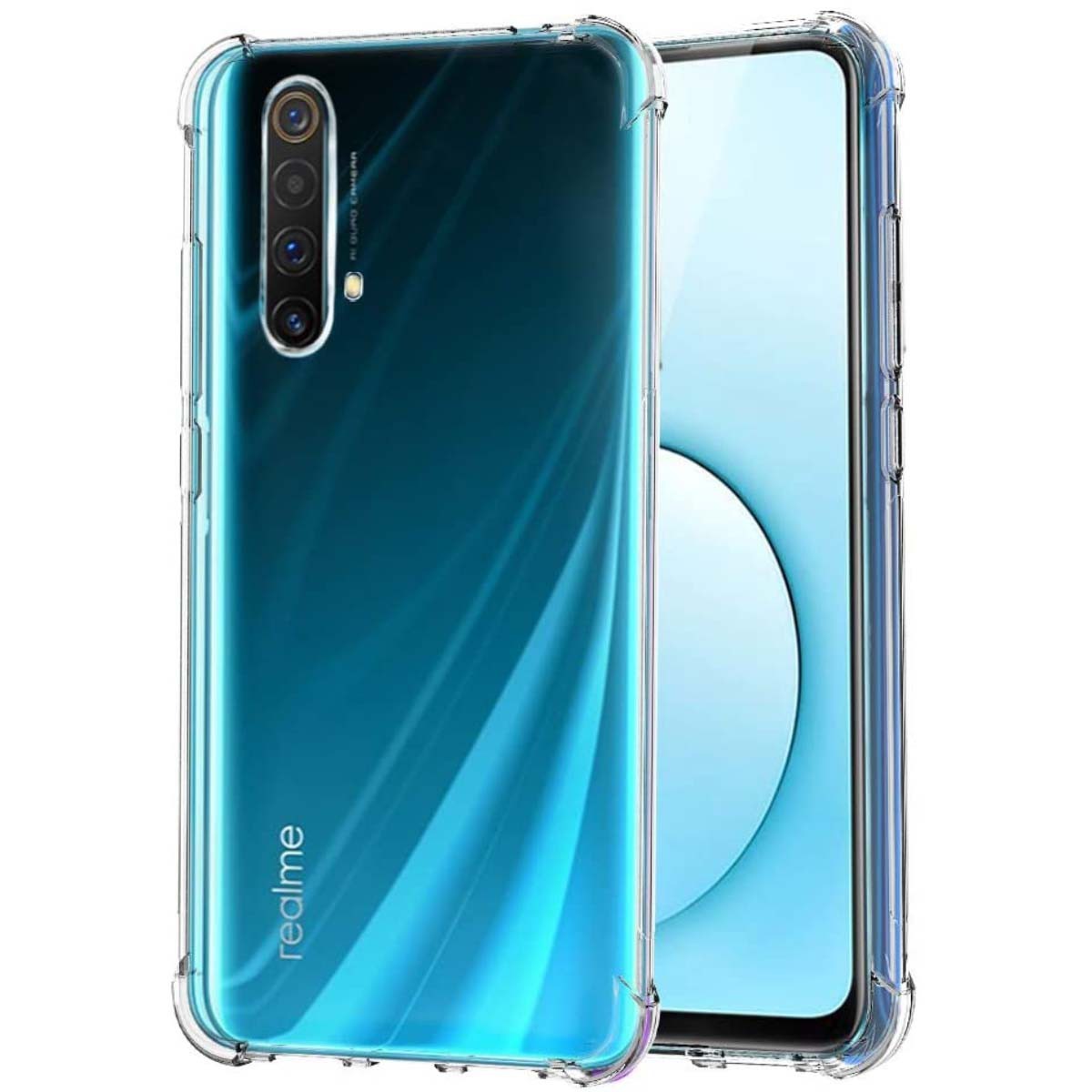 Funda Gel Tpu Anti-Shock Transparente para Realme X3 SuperZoom / X50 5G
