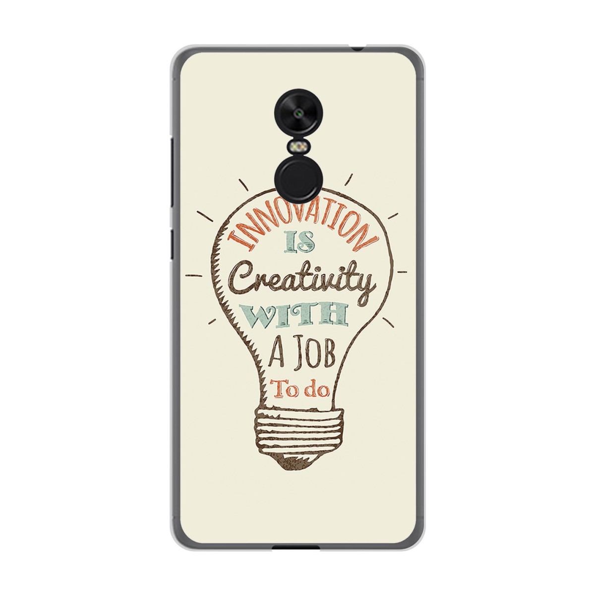 Funda Gel Tpu para Xiaomi Redmi Note 4X / Note 4 Version Global Diseño Creativity Dibujos