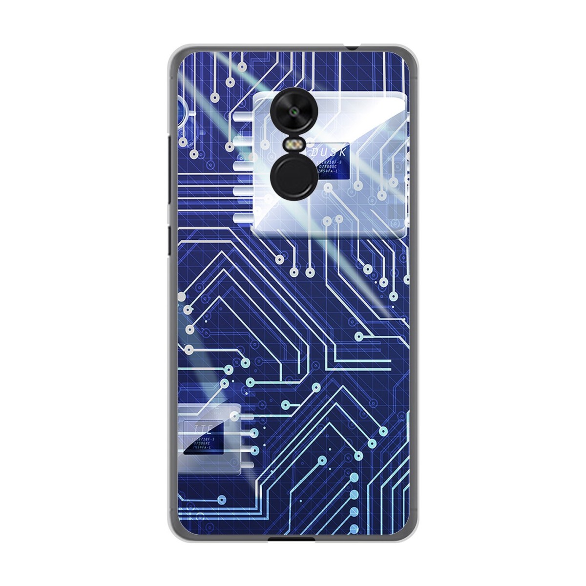 Funda Gel Tpu para Xiaomi Redmi Note 4X / Note 4 Version Global Diseño Circuito Dibujos