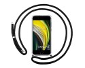 Funda Colgante Transparente para Iphone SE 2020 con Cordon Negro