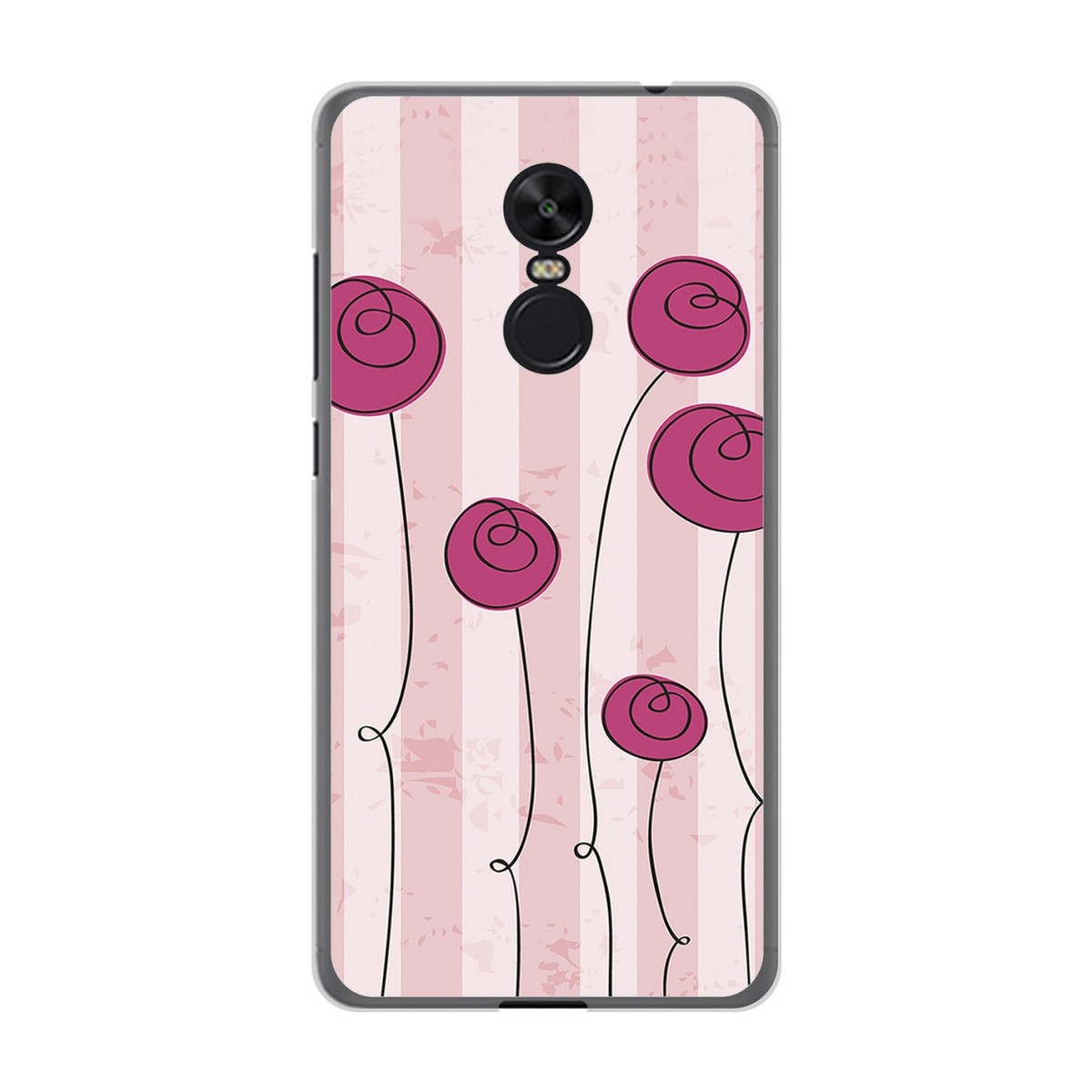 Funda Gel Tpu para Xiaomi Redmi Note 4X / Note 4 Version Global Diseño Flores Vintage Dibujos