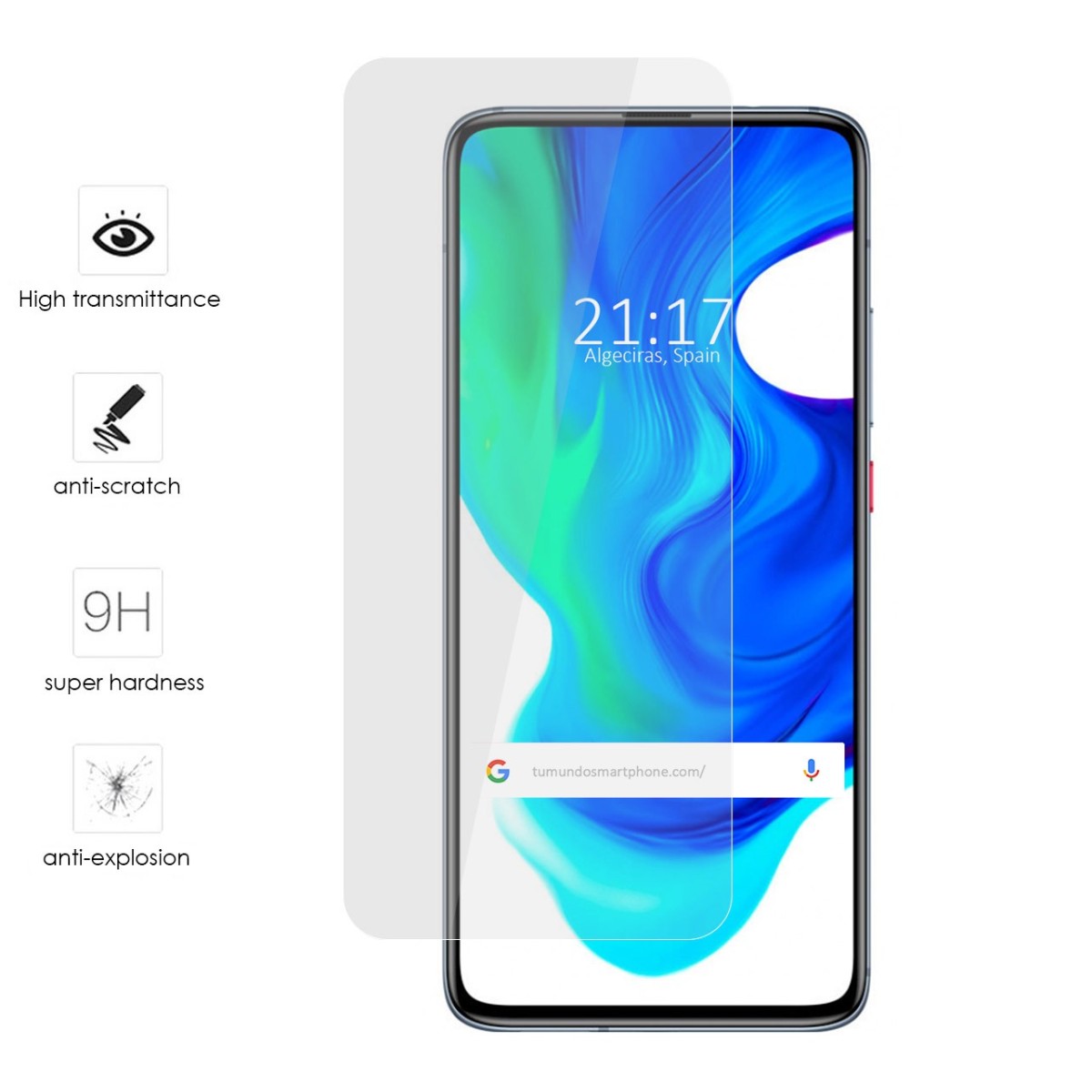 Protector Cristal Templado para Xiaomi POCO F2 Pro Vidrio