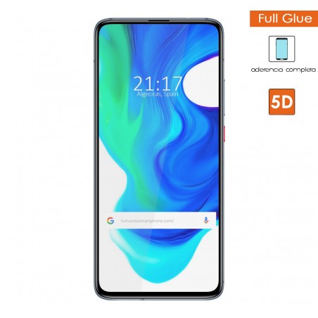 Protector Cristal Templado Completo 5D Full Glue Negro para Xiaomi POCO F2 Pro