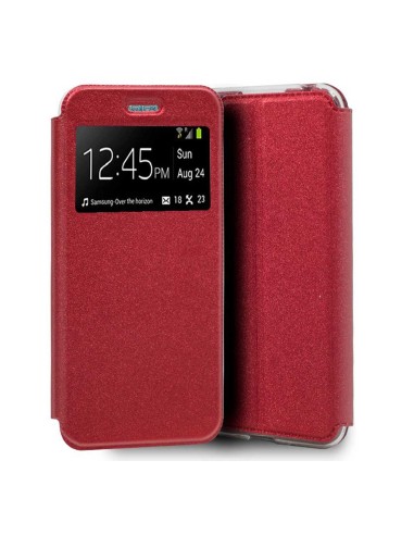 Funda Libro Soporte con Ventana para Iphone SE 2020 color Roja