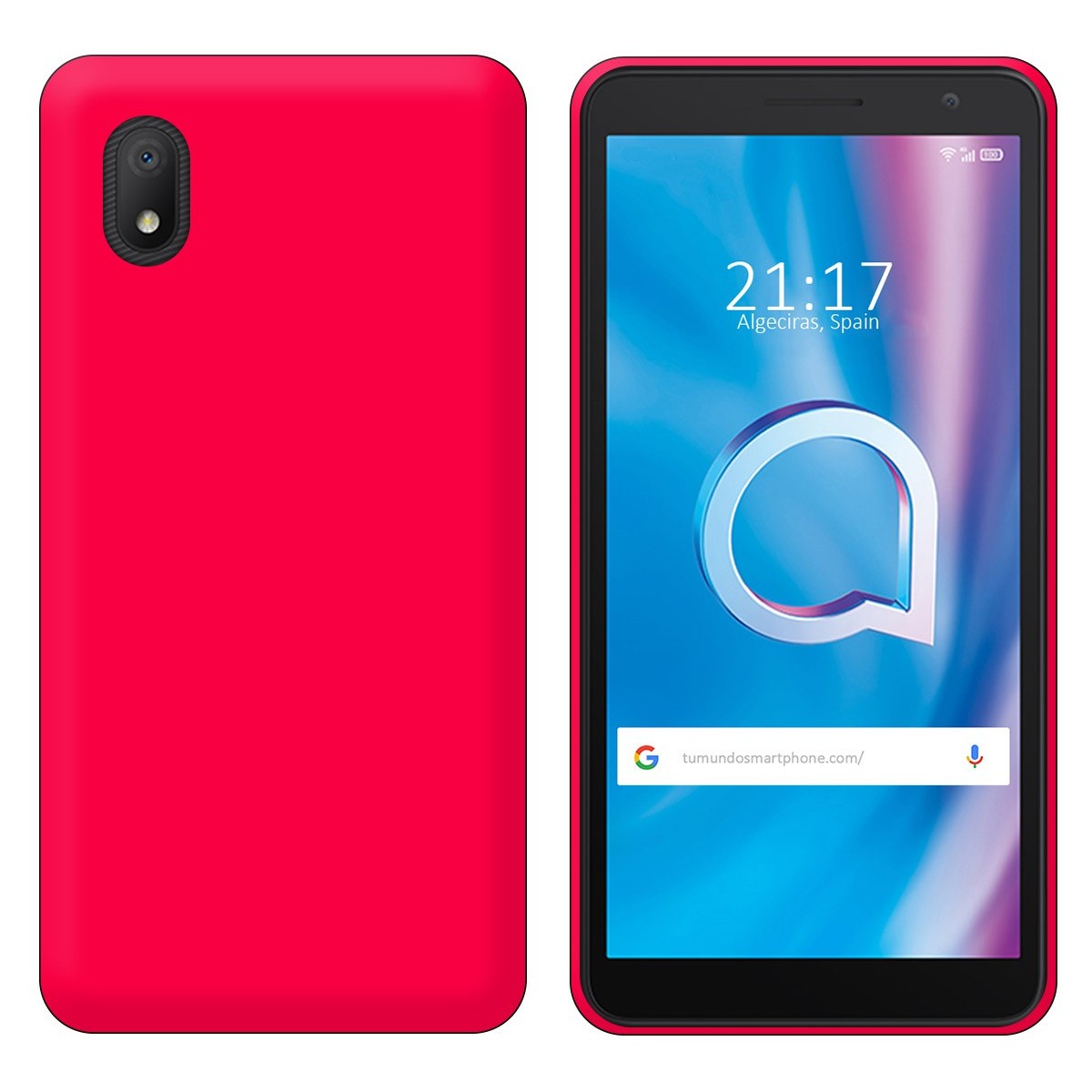 Funda Silicona Gel TPU Rosa para Alcatel 1B 2020