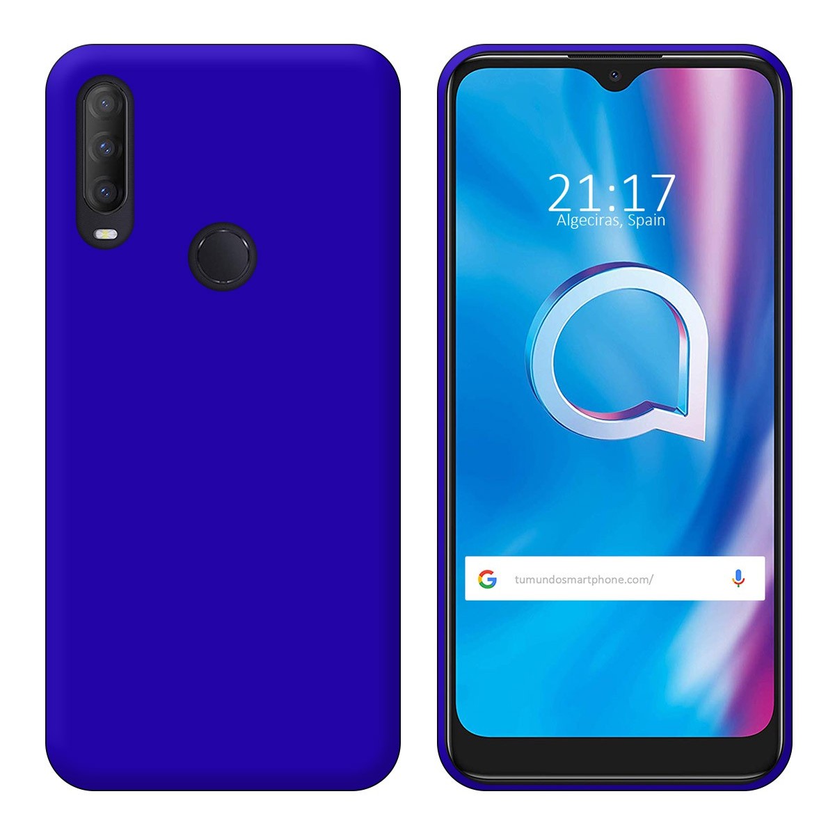 Funda Silicona Gel TPU Azul para Alcatel 1S 2020 / 3L 2020