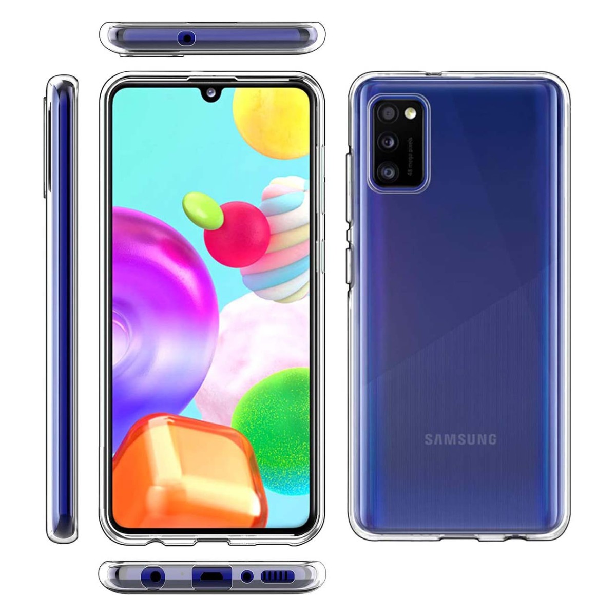 Funda Silicona Gel TPU Transparente para Samsung Galaxy A41