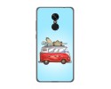 Funda Gel Tpu para Xiaomi Redmi Note 4X / Note 4 Version Global Diseño Furgoneta Dibujos