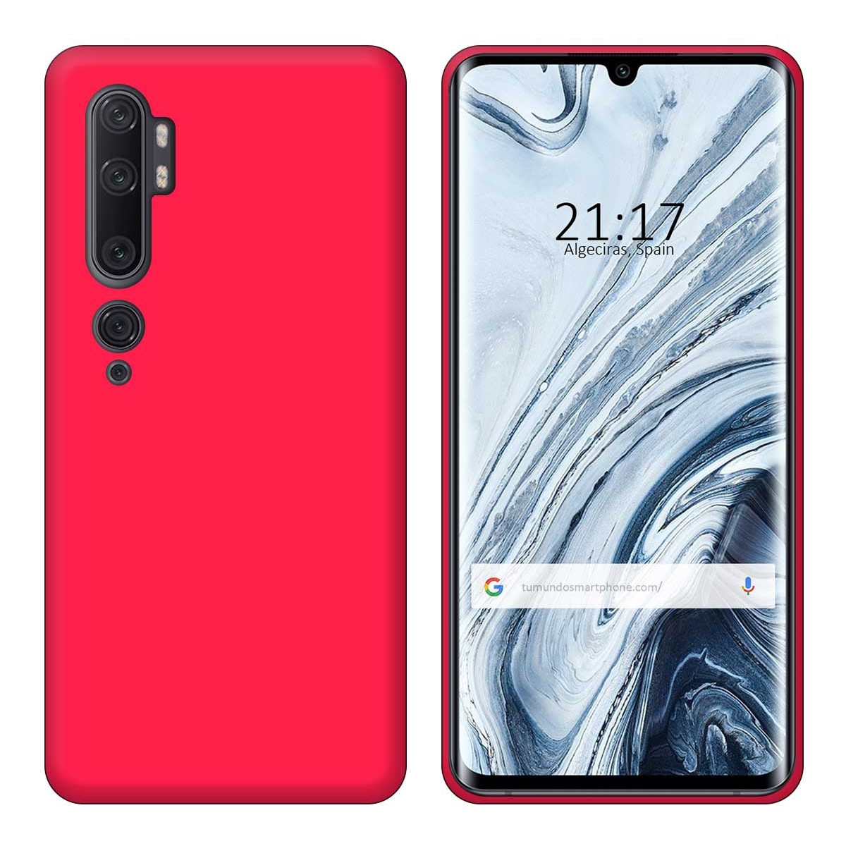 Funda Silicona Gel TPU Rosa para Xiaomi Mi Note 10 / Mi Note 10 Pro
