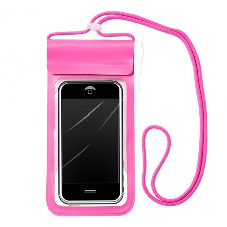 Funda Acuatica Impermeable Universal para Telefono color Rosa