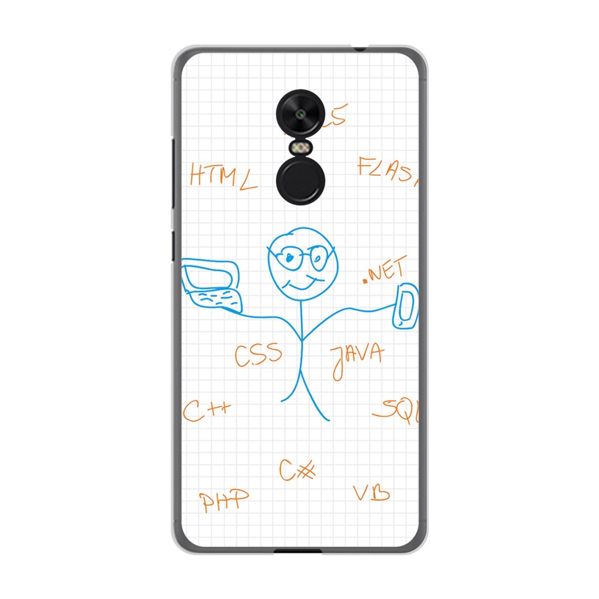 Funda Gel Tpu para Xiaomi Redmi Note 4X / Note 4 Version Global Diseño Informatico Dibujos