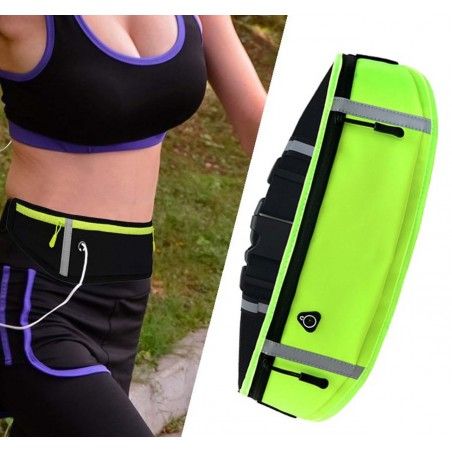 Cinturon Riñonera Reflectante para Correr Color Amarillo