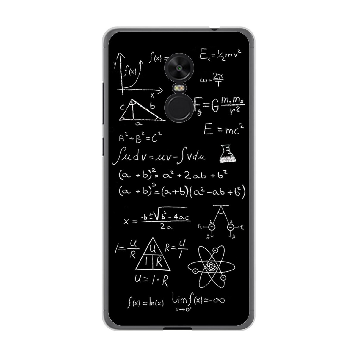 Funda Gel Tpu para Xiaomi Redmi Note 4X / Note 4 Version Global Diseño Formulas Dibujos