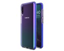 Funda Silicona Gel Tpu transparente con Marco Azul para Samsung Galaxy A40