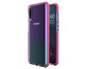 Funda Silicona Gel Tpu transparente con Marco Rosa para Samsung Galaxy A50