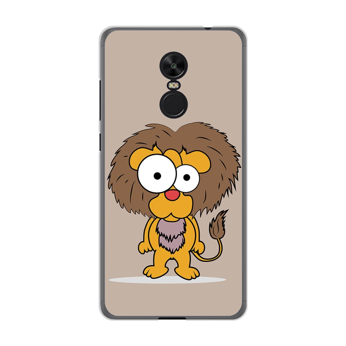 Funda Gel Tpu para Xiaomi Redmi Note 4X / Note 4 Version Global Diseño Leon Dibujos