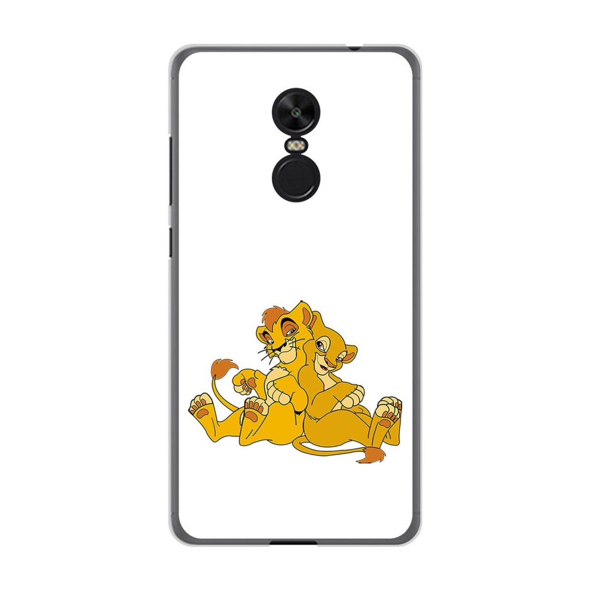 Funda Gel Tpu para Xiaomi Redmi Note 4X / Note 4 Version Global Diseño Leones Dibujos