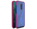 Funda Silicona Gel Tpu transparente con Marco Rosa para Xiaomi Redmi 8 / 8a