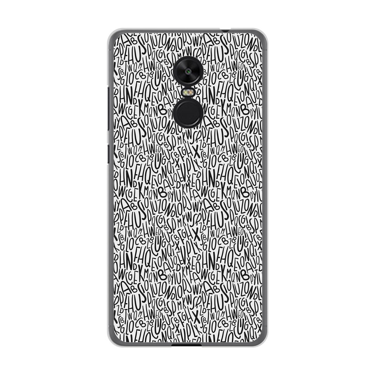 Funda Gel Tpu para Xiaomi Redmi Note 4X / Note 4 Version Global Diseño Letras Dibujos