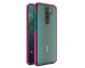 Funda Silicona Gel Tpu transparente con Marco Rosa para Xiaomi Redmi Note 8 Pro
