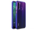 Funda Silicona Gel Tpu transparente con Marco Azul para Xiaomi Redmi Note 8T