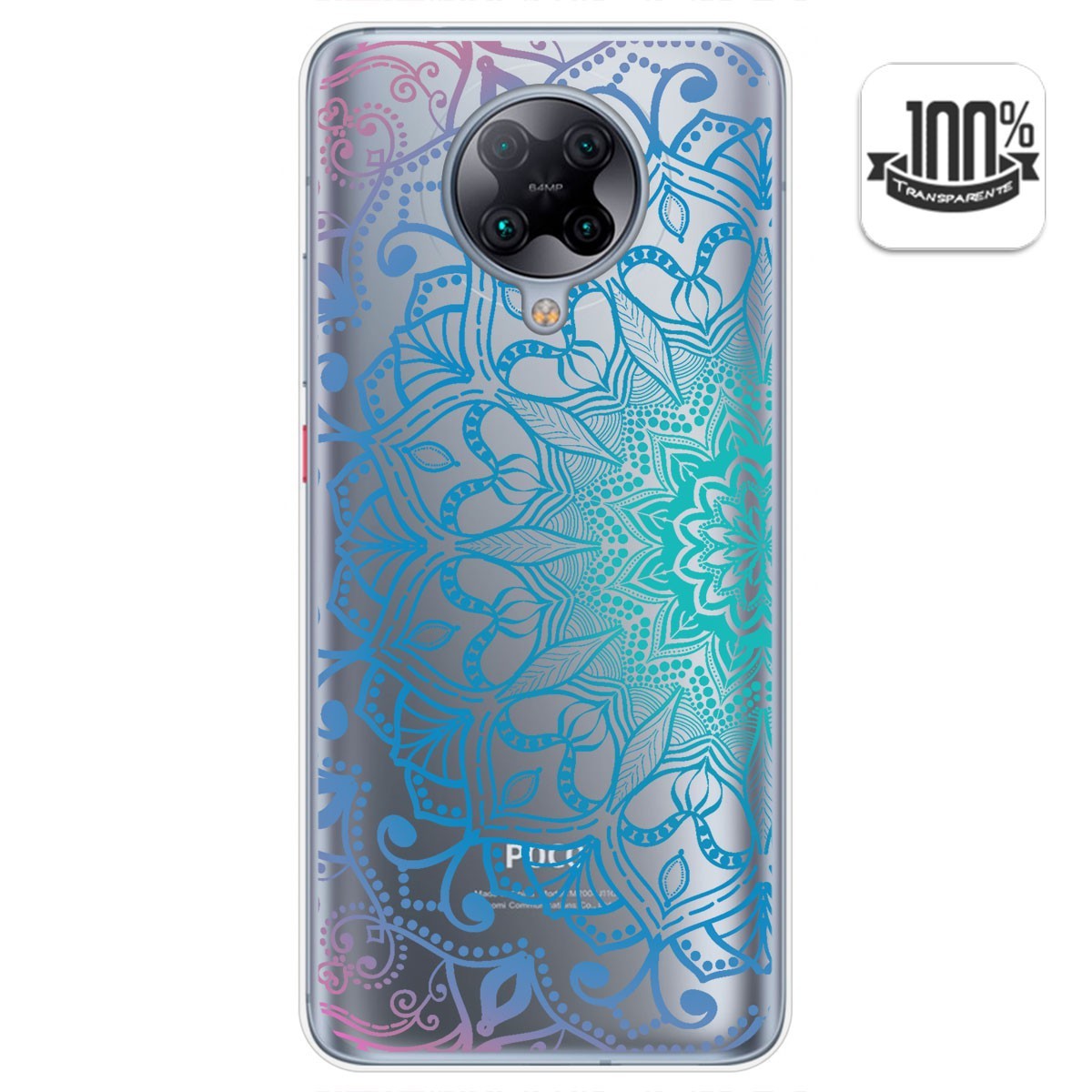 Funda Gel Transparente para Xiaomi POCO F2 Pro diseño Mandala Dibujos