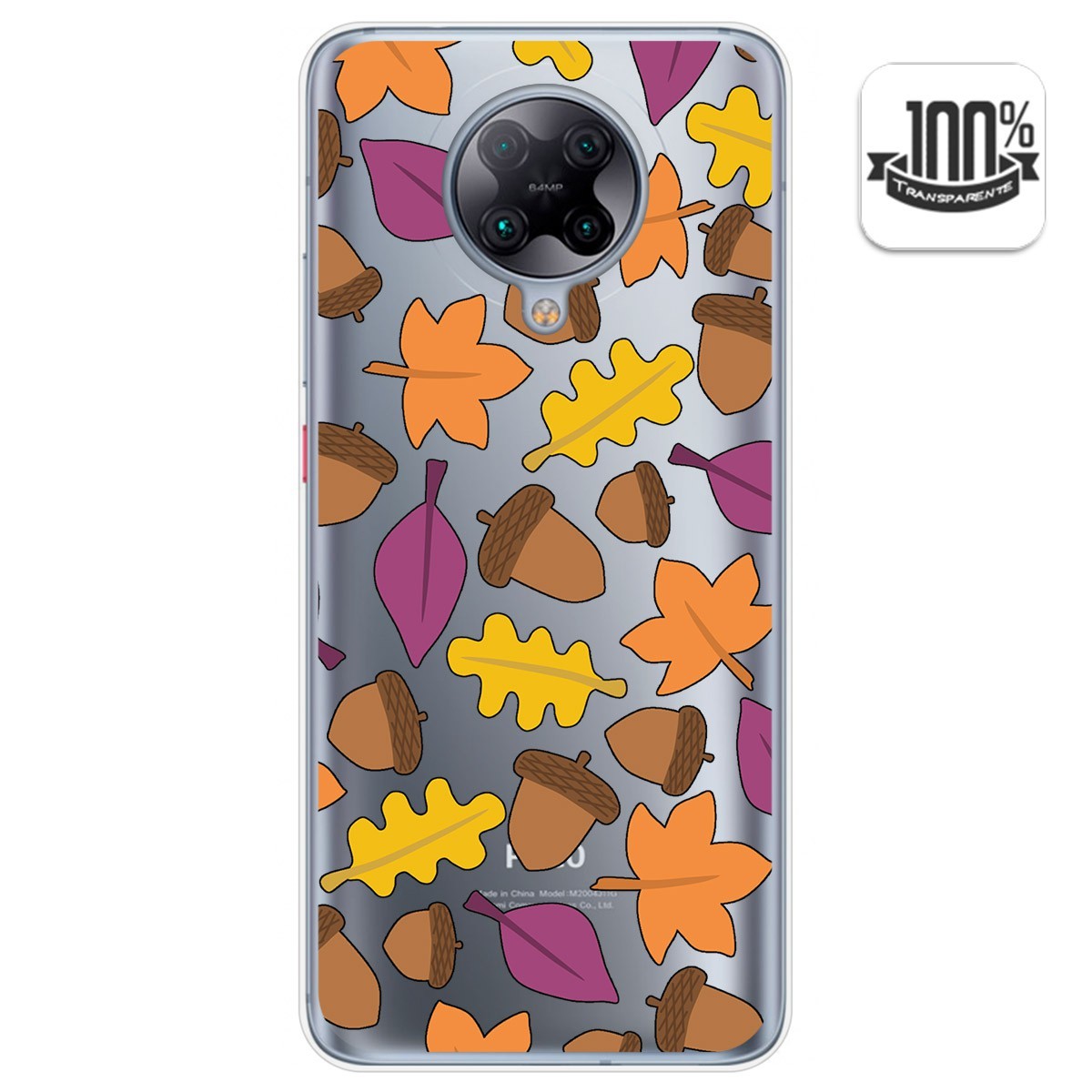 Funda Gel Transparente para Xiaomi POCO F2 Pro diseño Otoño Dibujos