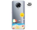 Funda Gel Transparente para Xiaomi POCO F2 Pro diseño Playa Dibujos