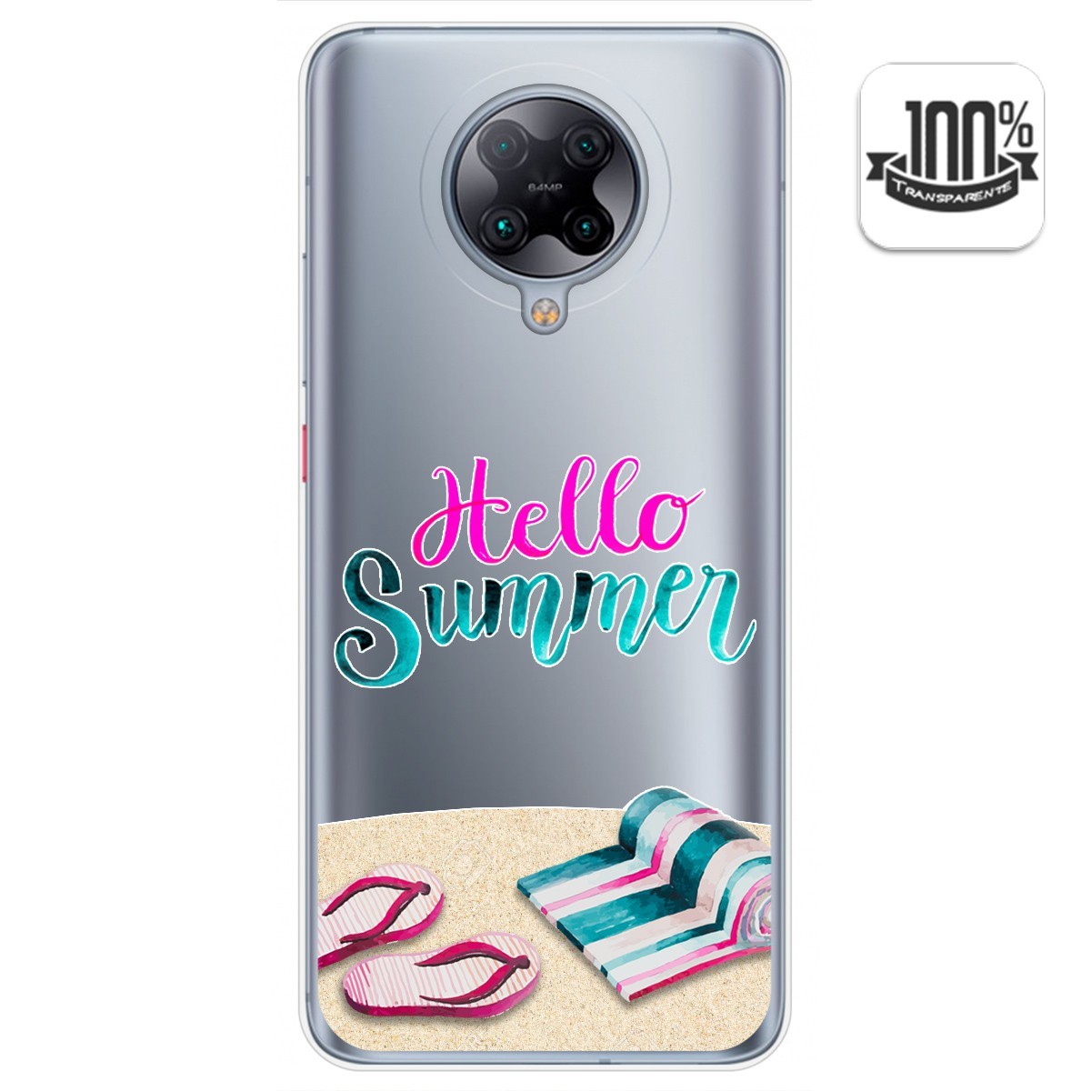 Funda Gel Transparente para Xiaomi POCO F2 Pro diseño Summer Dibujos