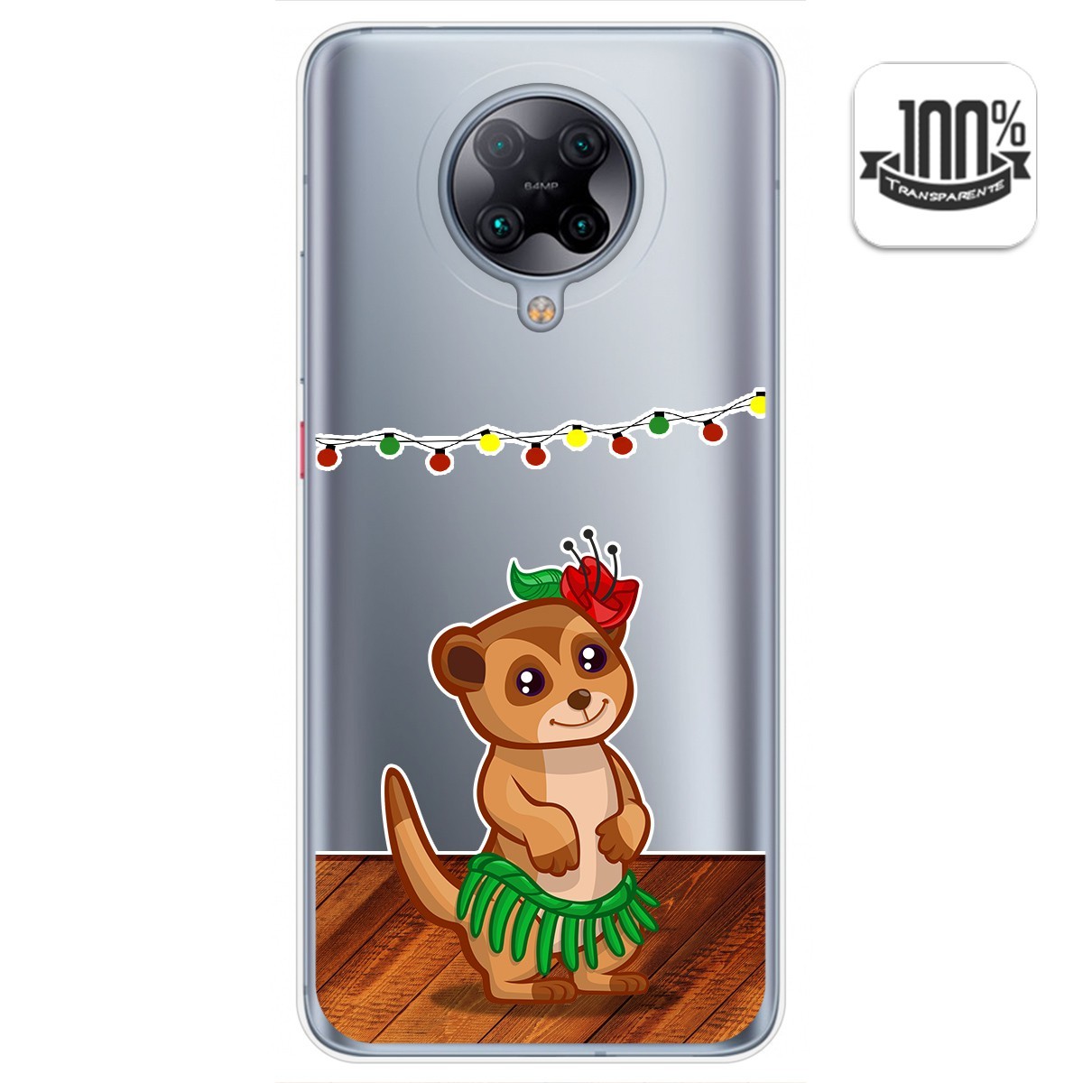 Funda Gel Transparente para Xiaomi POCO F2 Pro diseño Suricata Dibujos