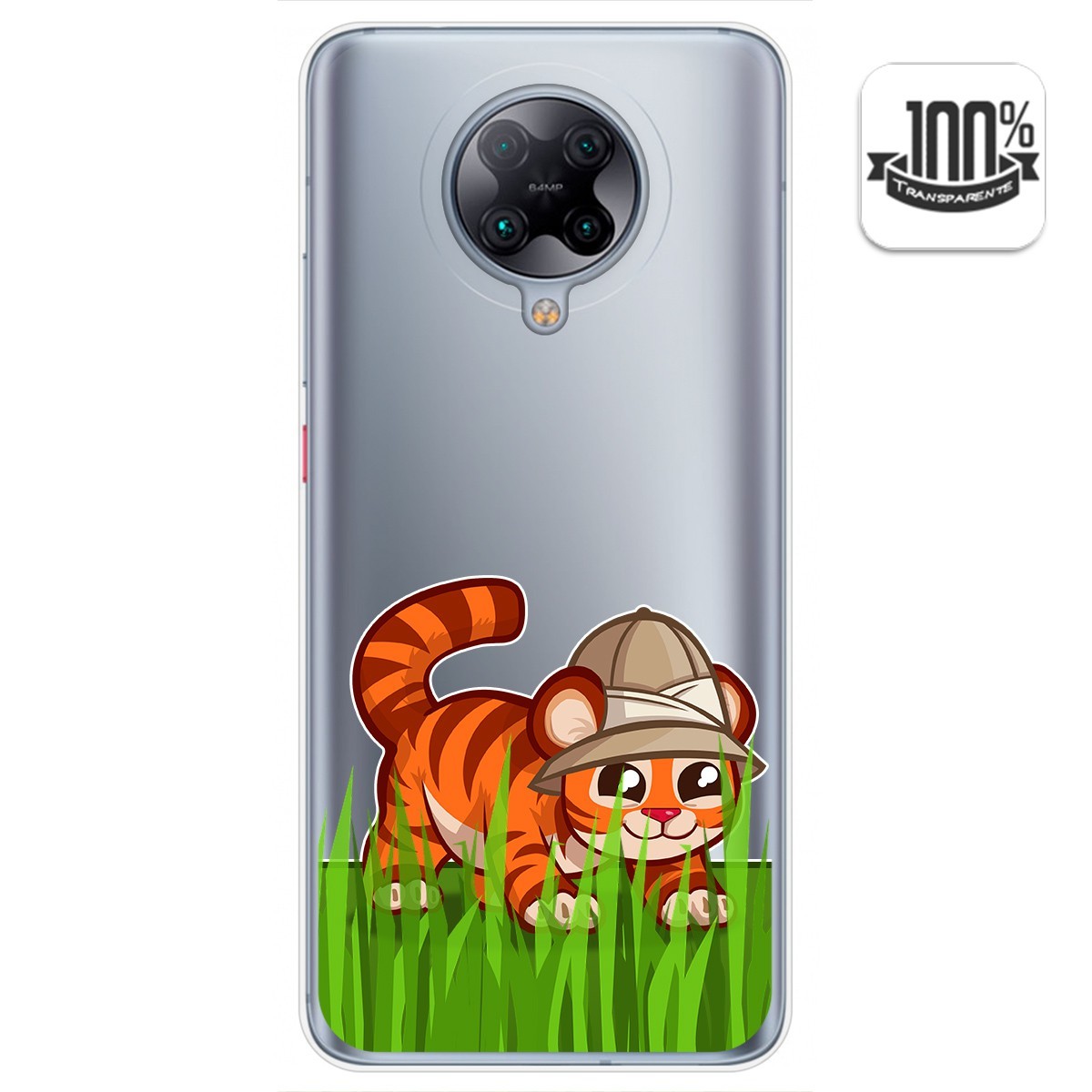 Funda Gel Transparente para Xiaomi POCO F2 Pro diseño Tigre Dibujos