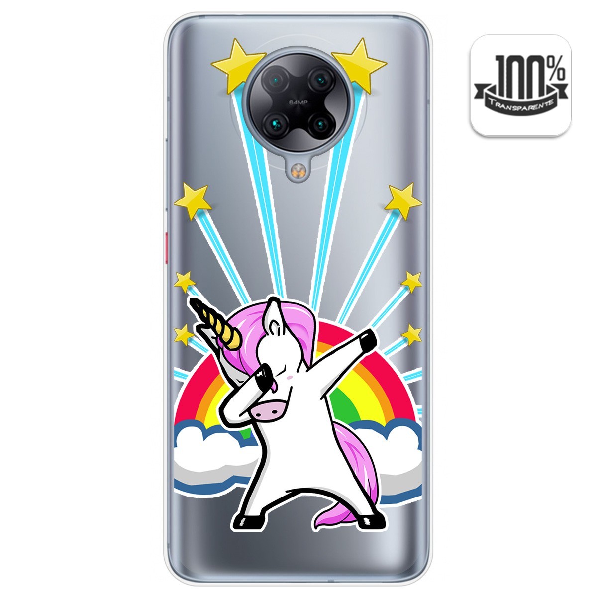 Funda Gel Transparente para Xiaomi POCO F2 Pro diseño Unicornio Dibujos