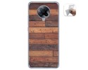 Funda Gel Tpu para Xiaomi POCO F2 Pro diseño Madera 03 Dibujos