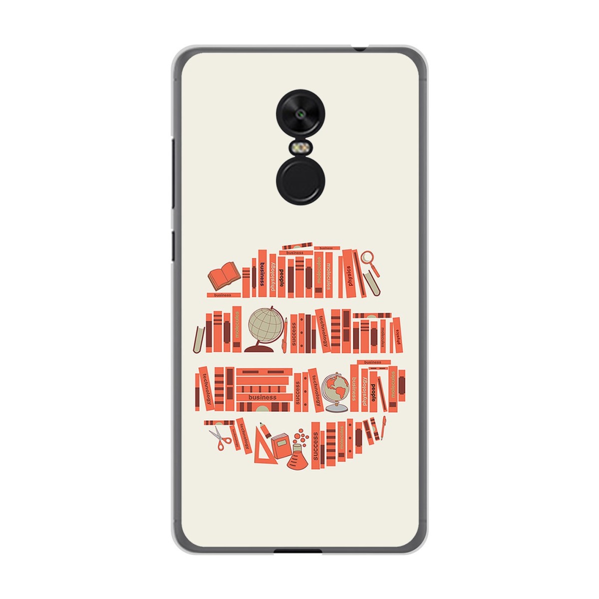 Funda Gel Tpu para Xiaomi Redmi Note 4X / Note 4 Version Global Diseño Mundo Libro Dibujos