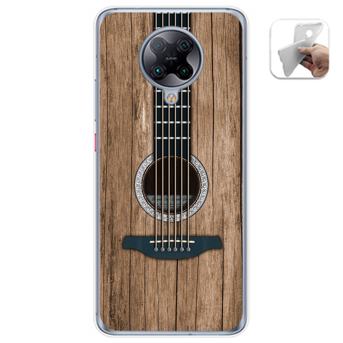 Funda Gel Tpu para Xiaomi POCO F2 Pro diseño Madera 11 Dibujos