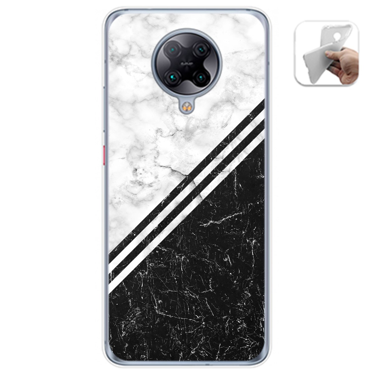 Funda Gel Tpu para Xiaomi POCO F2 Pro diseño Mármol 01 Dibujos