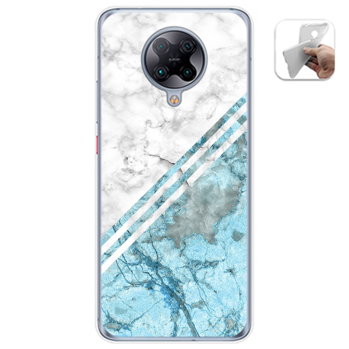 Funda Gel Tpu para Xiaomi POCO F2 Pro diseño Mármol 02 Dibujos