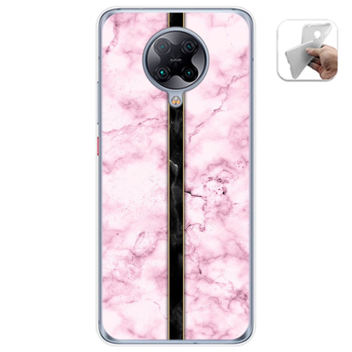 Funda Gel Tpu para Xiaomi POCO F2 Pro diseño Mármol 04 Dibujos