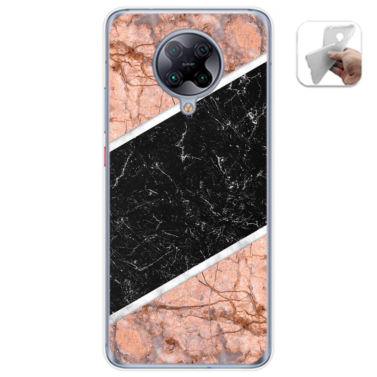 Funda Gel Tpu para Xiaomi POCO F2 Pro diseño Mármol 07 Dibujos
