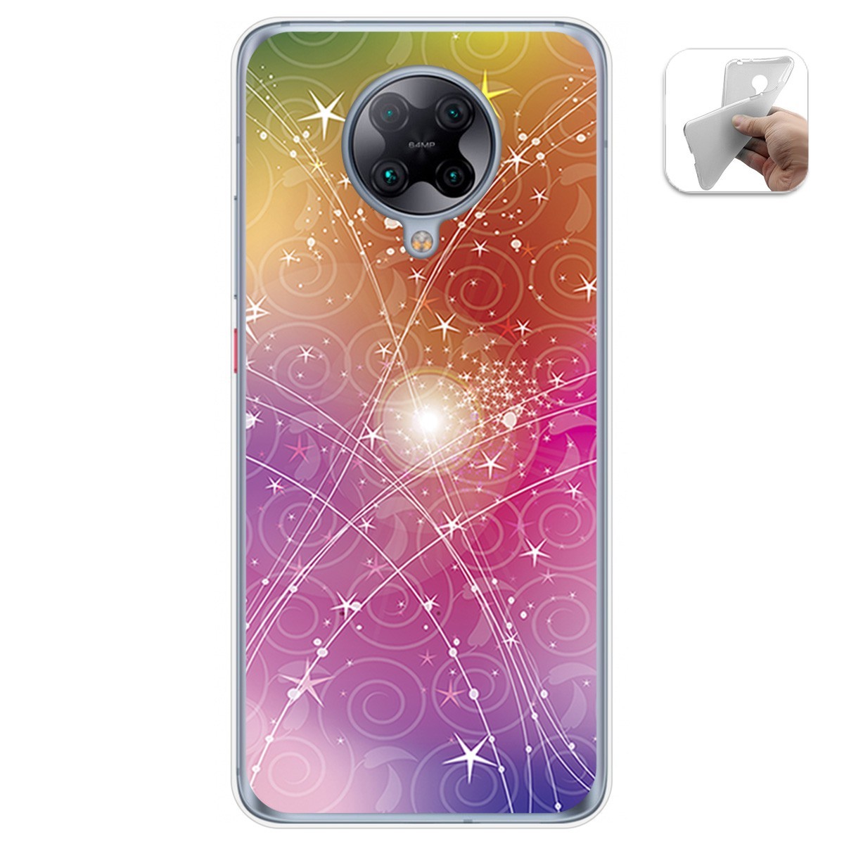 Funda Gel Tpu para Xiaomi POCO F2 Pro diseño Abstracto Dibujos
