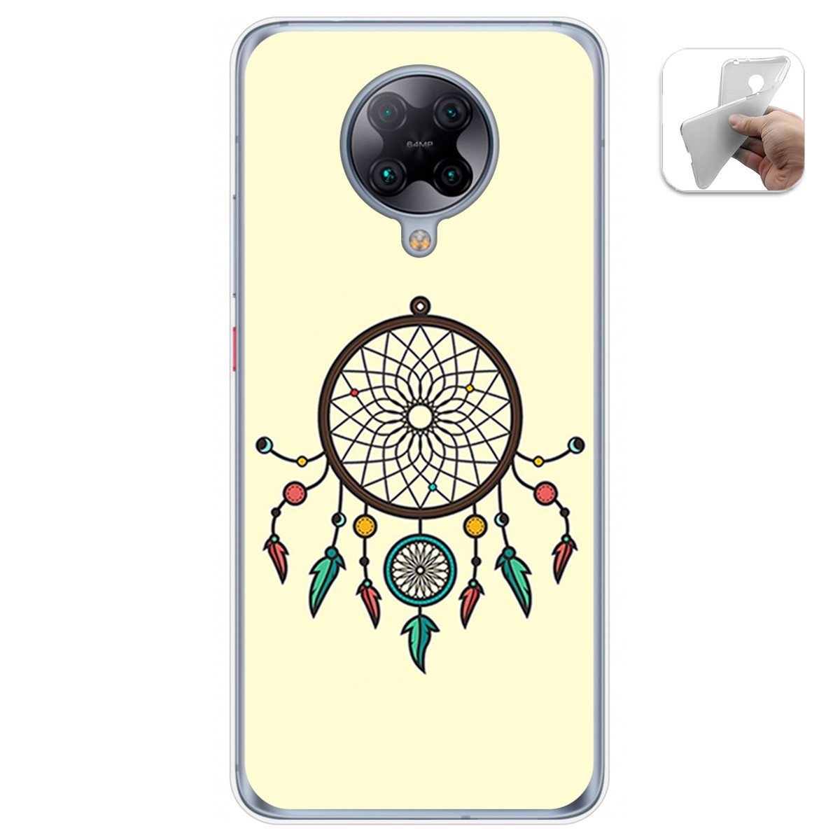 Funda Gel Tpu para Xiaomi POCO F2 Pro diseño Atrapasueños Dibujos