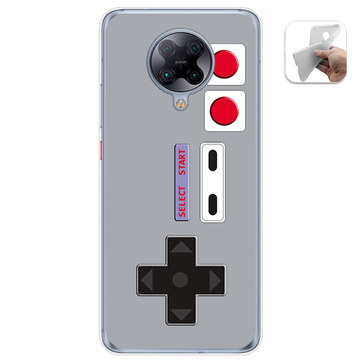 Funda Gel Tpu para Xiaomi POCO F2 Pro diseño Consola Dibujos